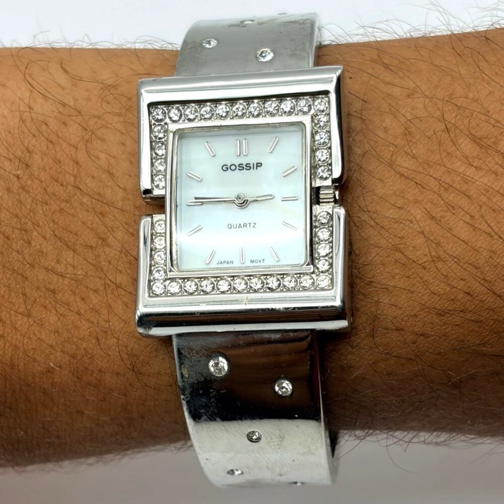 Silver Crystal Gossip Watch